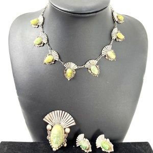 Mexican Sterling Silver Warrior God Set